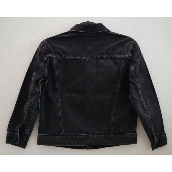 Gap Kids 453352-001 Unisex Sz M (8) Black Organic Cotton Icon Denim Jacket - Picture 2 of 7